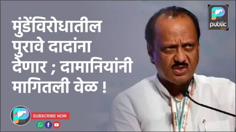 मुंडेंविरोधातील पुरावे दादांना देणार ; दामानियांनी मागितली वेळ !