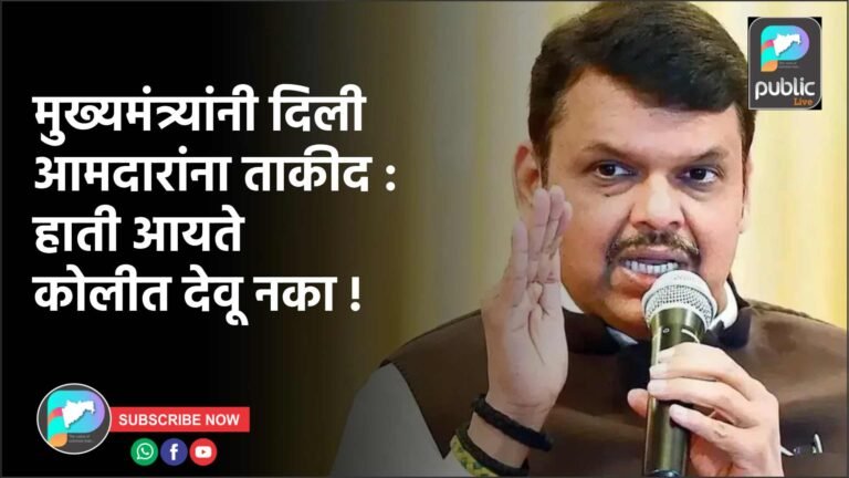 मुख्यमंत्र्यांनी दिली आमदारांना ताकीद : हाती आयते कोलीत  देवू नका !