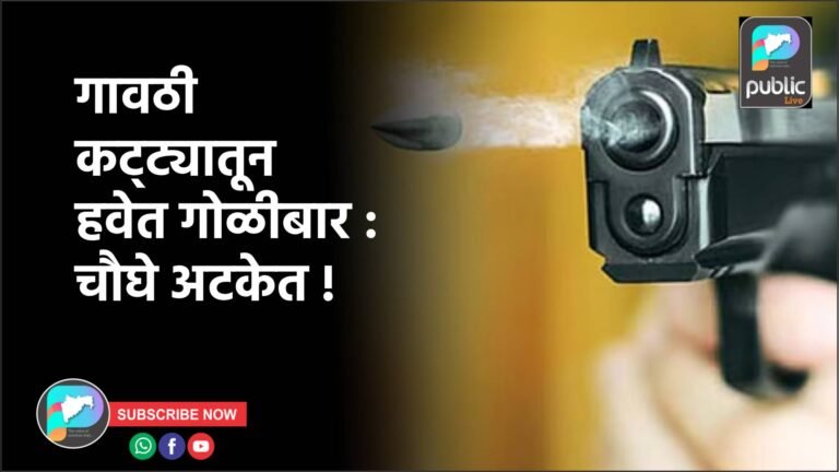 गावठी कट्ट्यातून हवेत गोळीबार : चौघे अटकेत !