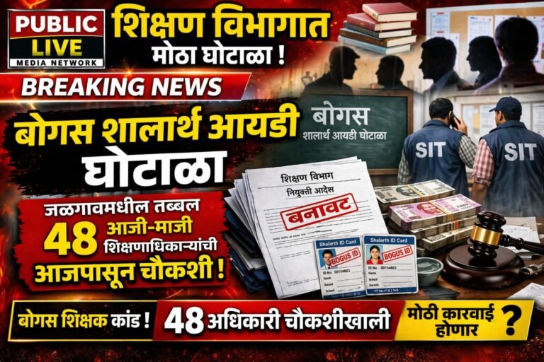 बोगस शालार्थ आयडी घोटाळा : जळगावातील ४८ आजी-माजी शिक्षणाधिकाऱ्यांची चौकशी सुरू